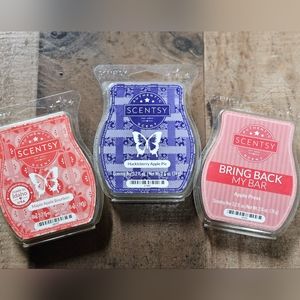 3 New Scentsy Bars 🍎 ~ Maple Apple Bourbon, Huckleberry Apple Pie, Apple Press